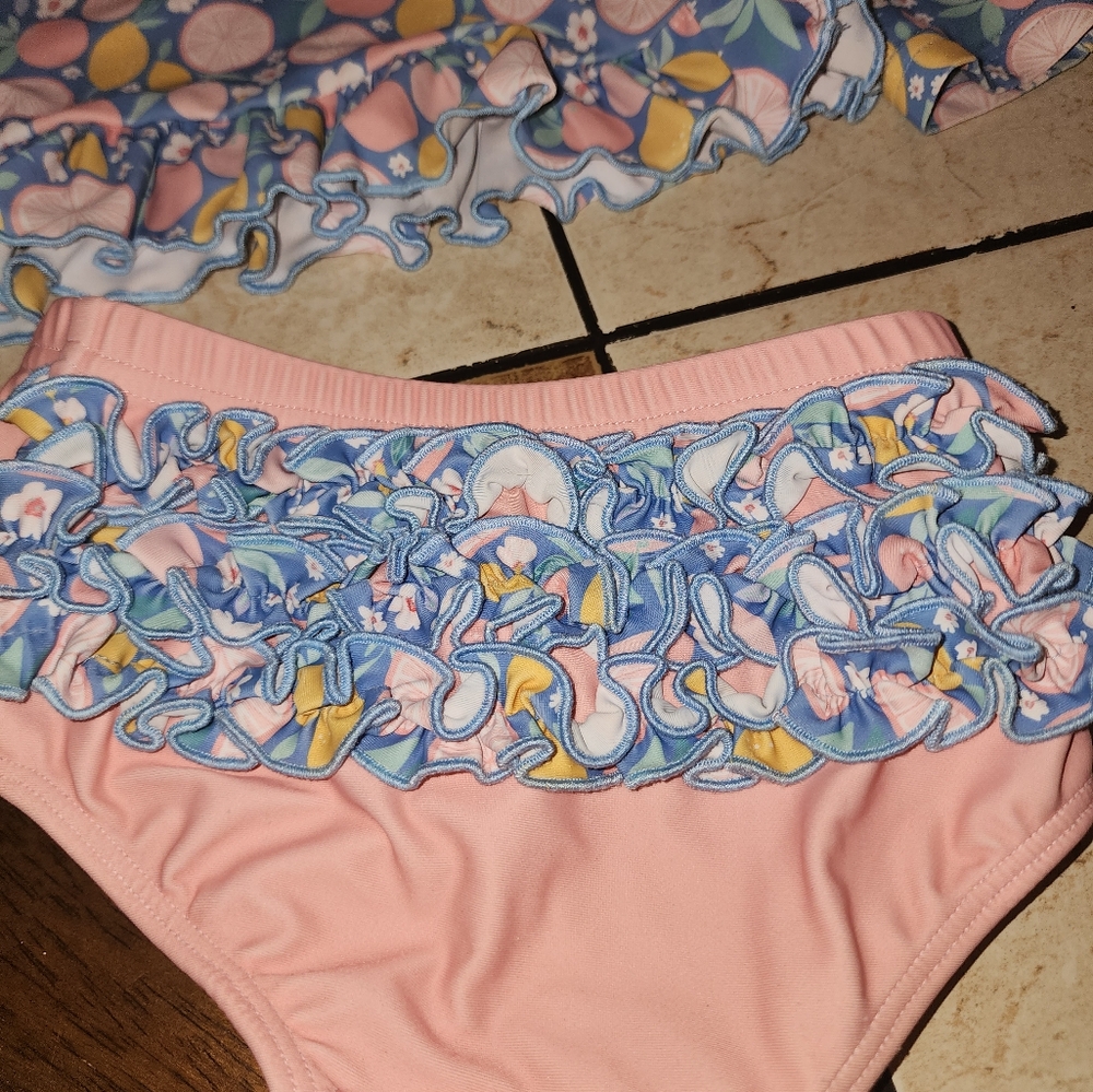 Charming Mary Rashguard Swim Set- Citrus Splash - Picture 4 of 6